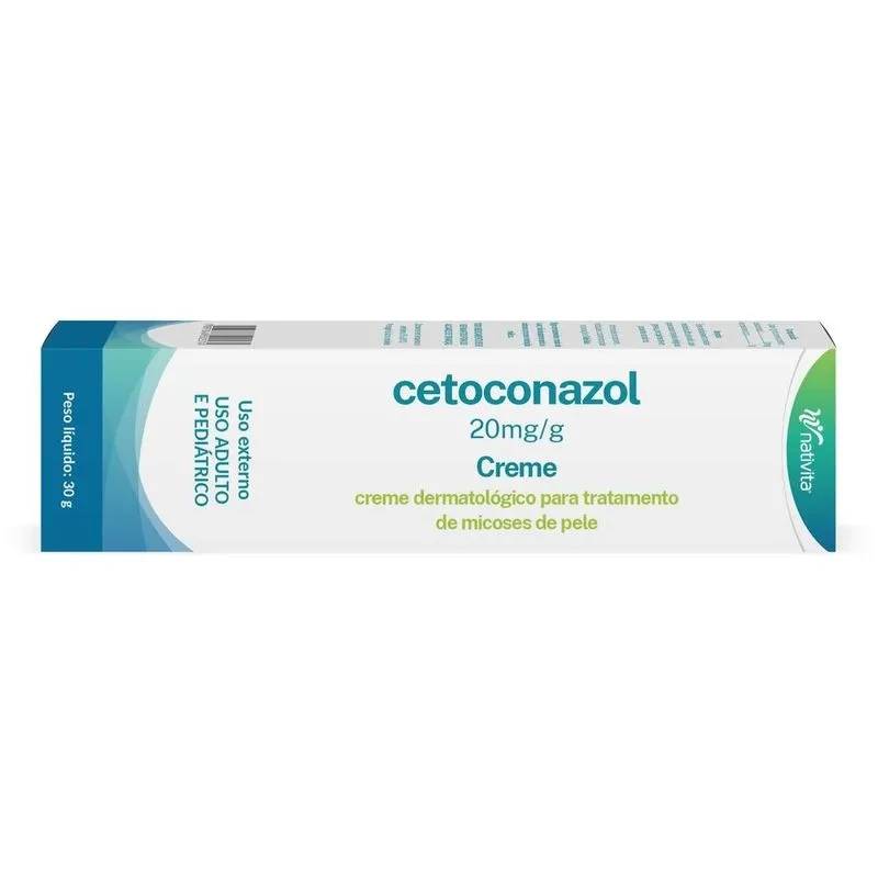 Cetoconazol 20mg/g Creme Dermatológico Genérico Nativita 30g