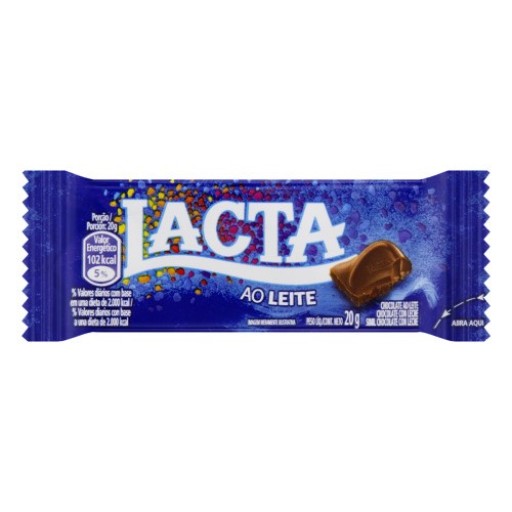 Chocolate Ao Leite Lacta 20g