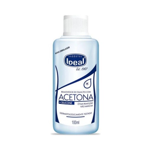 Removedor de Esmalte Acetona e Silicone Ideal 100ml