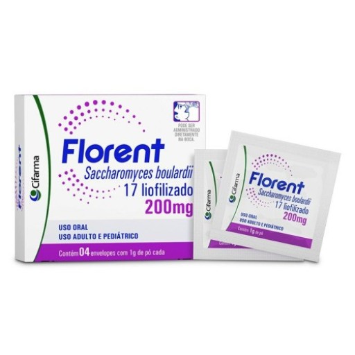 Florent 200mg/g Pó para Suspensão Oral 4 Sachês de 1g