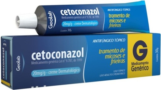 Cetoconazol 20mg/g Creme Dermatológico Genérico Geolab 30g