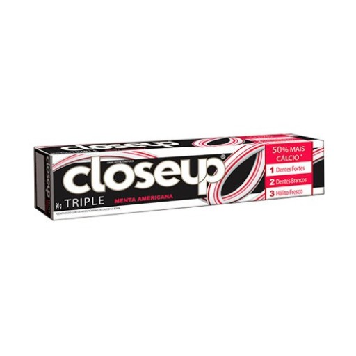 Creme Dental Closeup Tripla Proteção Menta Americana 70g