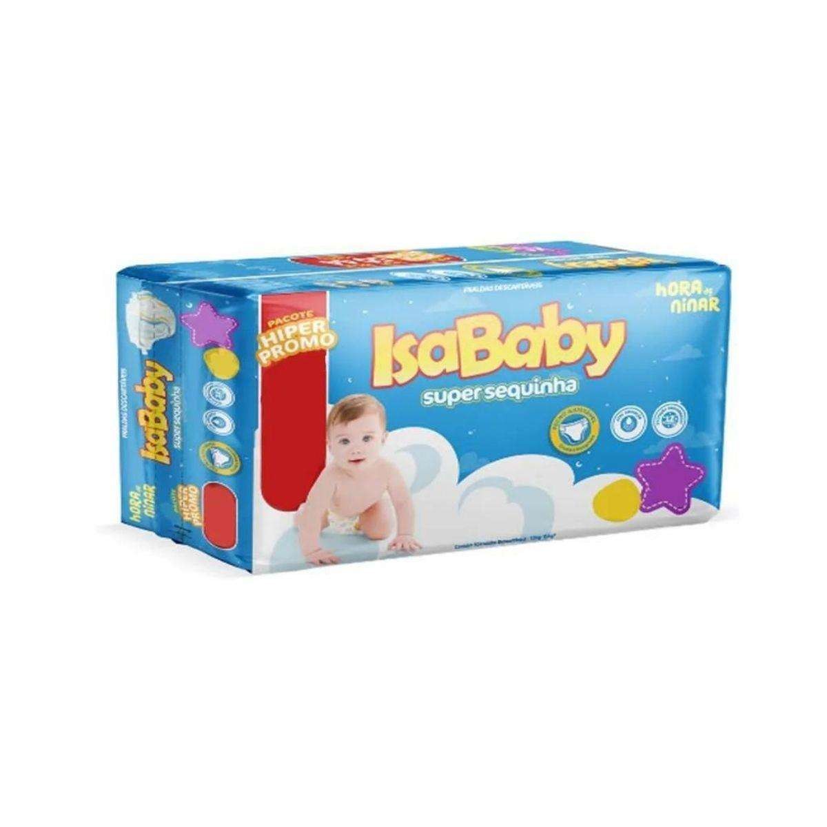 Fralda Descartável Isababy Super Sequinha G Pacote 60 Unidades