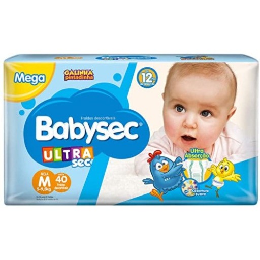 Fralda Babysec Ultrasec Galinha Pintadinha M 38 Unidades