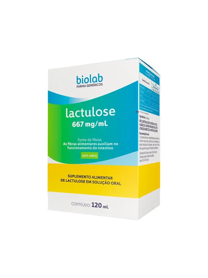 Lactulose 667mg/mL Solução Oral 120ml Biolab