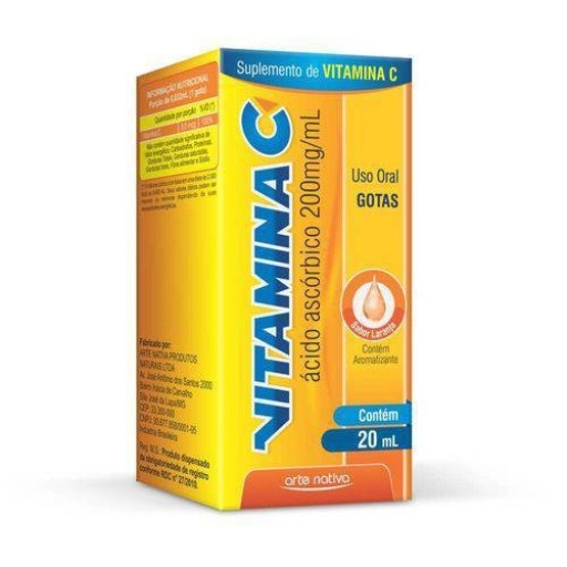 Vitamina C Arte Nativa Gotas 200mg/mL Frasco com 20mL