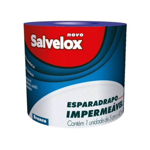 Esparadrapo Impermeável Salvelox Branco 5 cm x 4,5 m