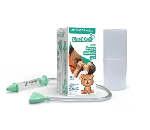 Aspirador Nasal Infantil Nosewash AGPMED Estojo Livre de BPA