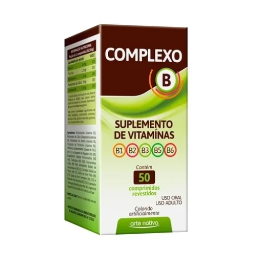 Complexo B 50 Comprimidos Arte Nativa Suplemento Alimentar