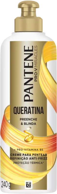 Creme para Pentear Pantene Queratina Preenche & Blinda 240g