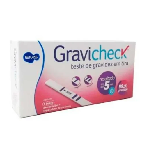 Teste de Gravidez Gravicheck Tira 1 Unidade EMS