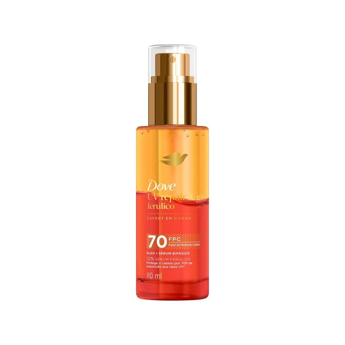 Dove Óleo Sérum Bifásico UV Repair Glow com Ferúlico 110ml