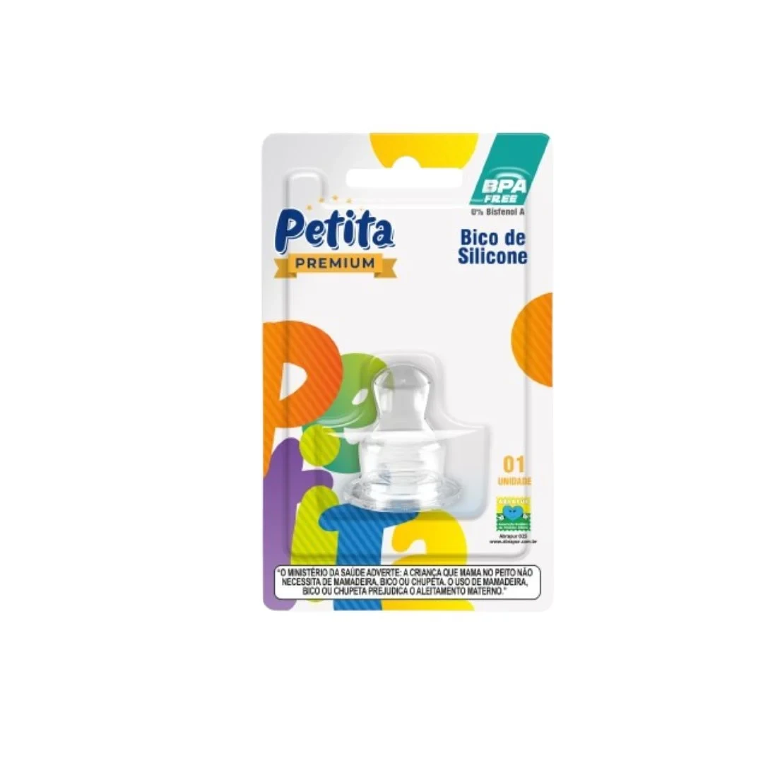 Bico Ortodôntico de Silicone Petita para Mamadeira