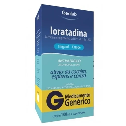 Loratadina 1mg/ml Genérico Geolab 100ml