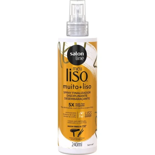 Salon Line Meu Liso Muito + Liso Spray Defrizante Protetor Térmico 240ml - 1