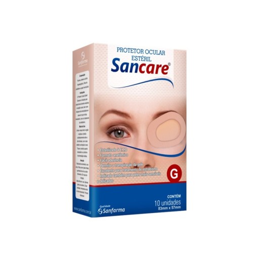Protetor Ocular Estéril Sancare Tamanho G 10 Unidades