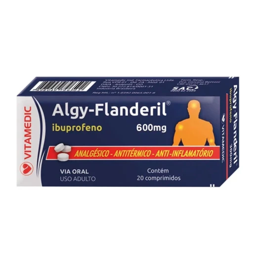 Algy-Flanderil Ibuprofeno 600mg 20 Comprimidos