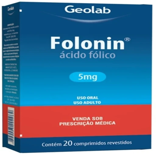Folonin 5mg Geolab 20 Comprimidos Revestidos