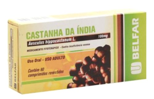 Castanha da Índia Belfar 100mg 60 Comprimidos