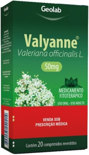 Valyanne 50mg Com 20 Comprimidos Revestidos