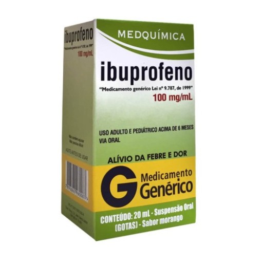 Ibuprofeno 100mg/mL Gotas 20mL Medquímica Genérico