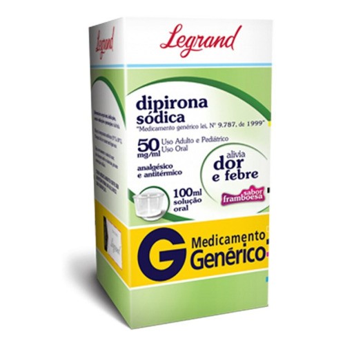 Dipirona Monoidratada Legrand 50mg/mL Solução Oral 100mL