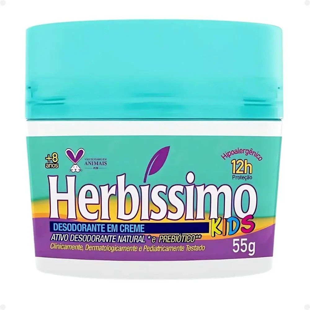 Desodorante Creme Antitranspirante Herbíssimo Kids 55g