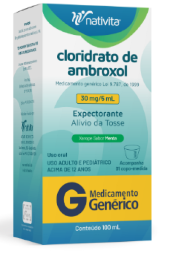 Imagens - Cloridrato de Ambroxol 6mg/mL Xarope Adulto 100mL Nativita