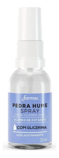Pedra Hume Spray com Glicerina 30ml Farmax