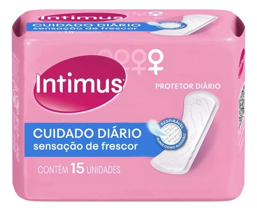 Protetores diários Intimus Cuidado Diário Sensação de Frescor Regular 15 u