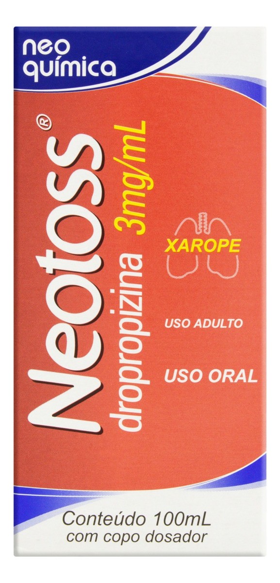 Xarope Neotoss 3mg/ml Neo Química Caixa 100ml + Copo Dosador