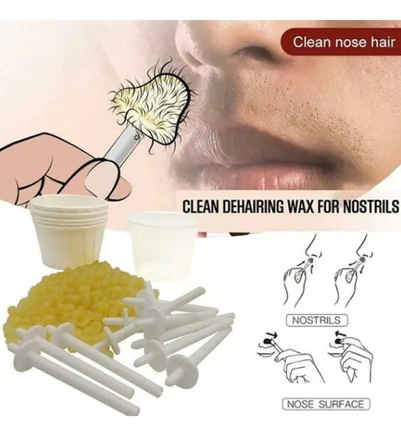 Kit Cera Quente Eliminação de Pelos do Nariz