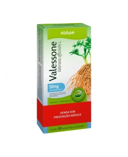 Valessone 50mg Comprimidos Revestidos 20 Unidades Natulab