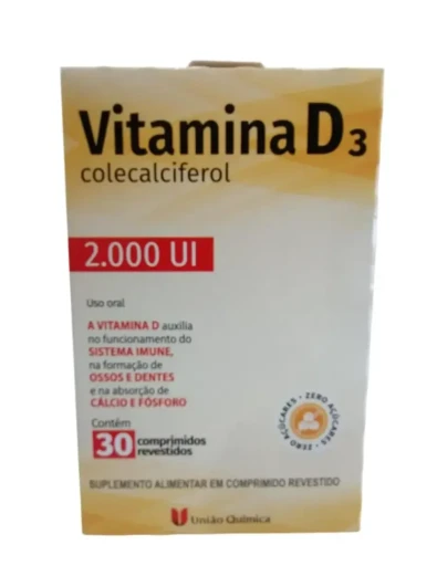 Vitaminas D3 2000 UI 30 Comprimidos Revestidos
