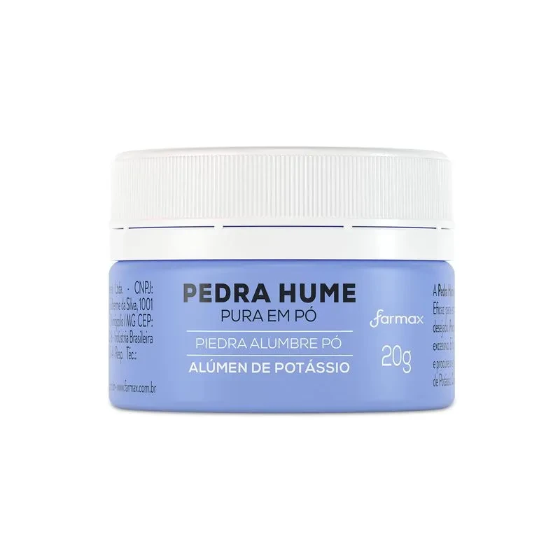 Pedra Hume em Pó Farmax 20 g
