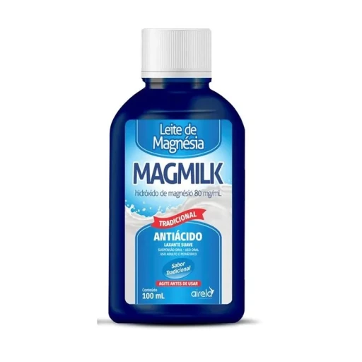 Leite de Magnésia Magmilk Tradicional com Unidade de 100 ml