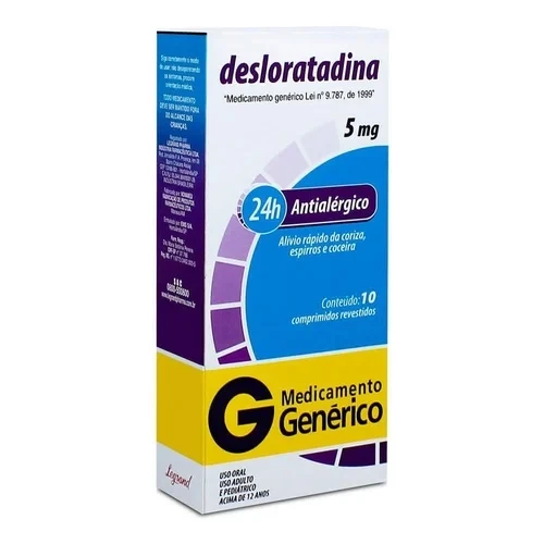 Desloratadina 5mg 10 Comprimidos Revestidos Legrand
