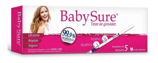 Teste de Gravidez Baby Sure - Uma Tira - 5 Minutos