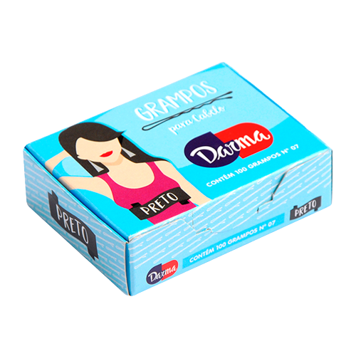 Darma Grampo P/ Cabelo Preto G