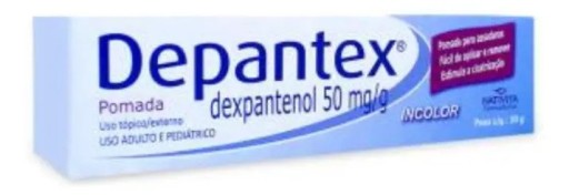 Depantex 50 mg/g Pomada 30 g Dexpantenol Pomada Cicatrizante Sem fragrância