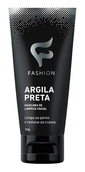 Argila Preta Máscara Limpeza Facial 30g - Fashion