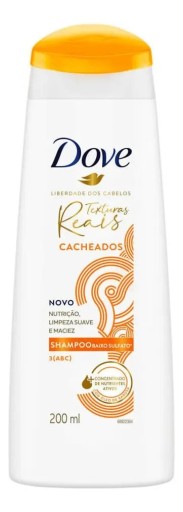 Shampoo Dove Texturas Reais Cacheados 200ml