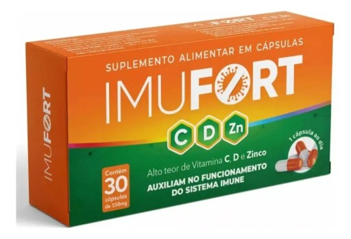Multivitamínico Eurofito Imufort Imunidade - 30 cápsulas