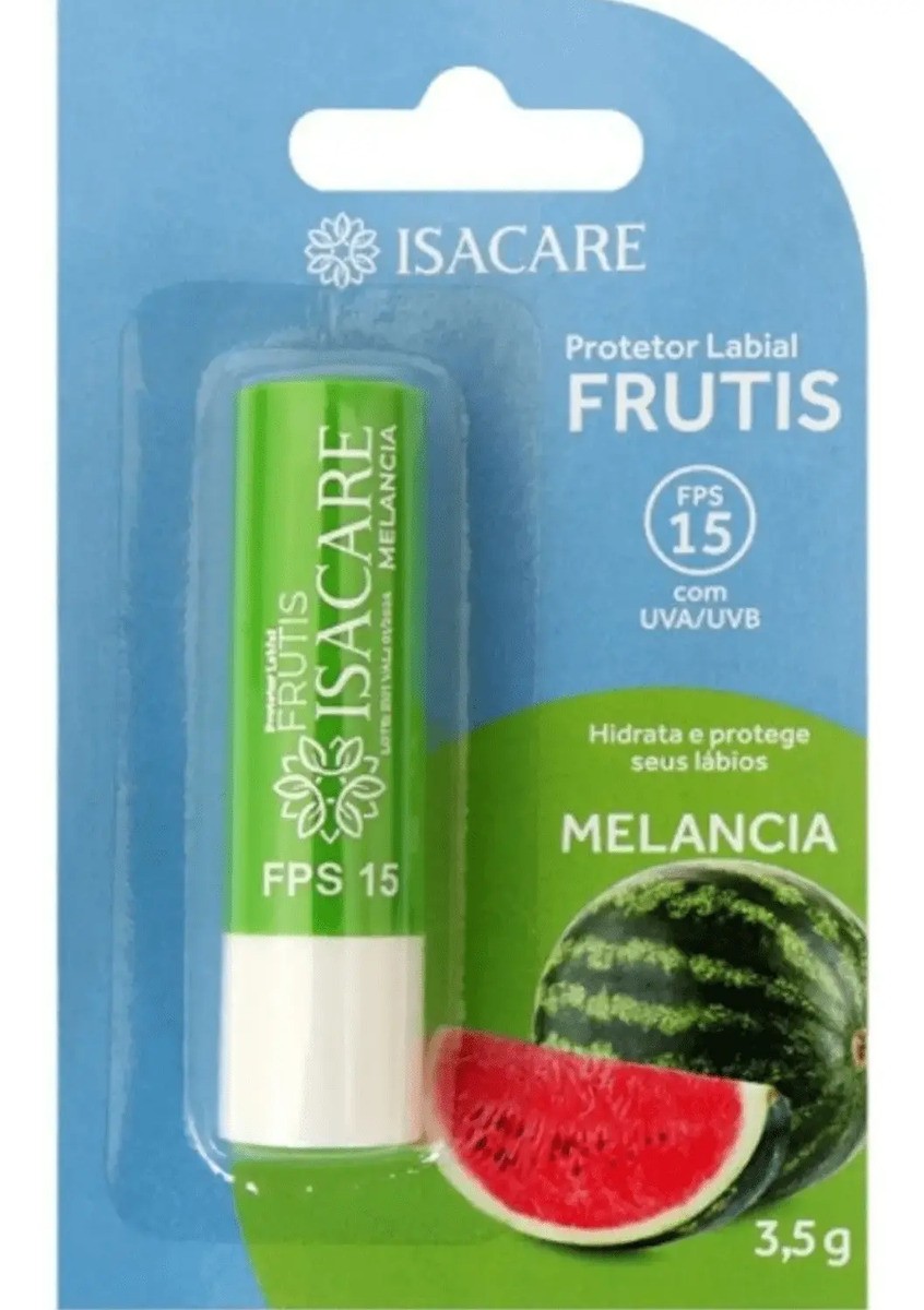 Protetor Labial Melancia FPS 15 Isacare 3,5g