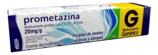 Prometazina Creme 20 mg 30 g Teuto Genérico