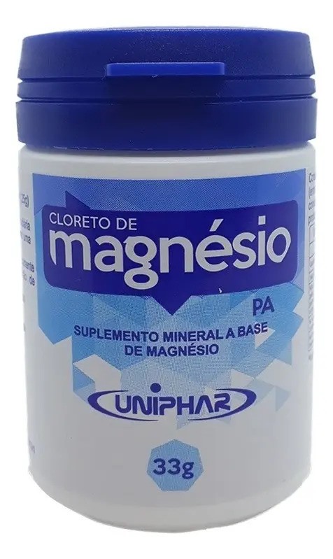 Cloreto de Magnésio em Pó - Uniphar - Sabor Natural - 33 g