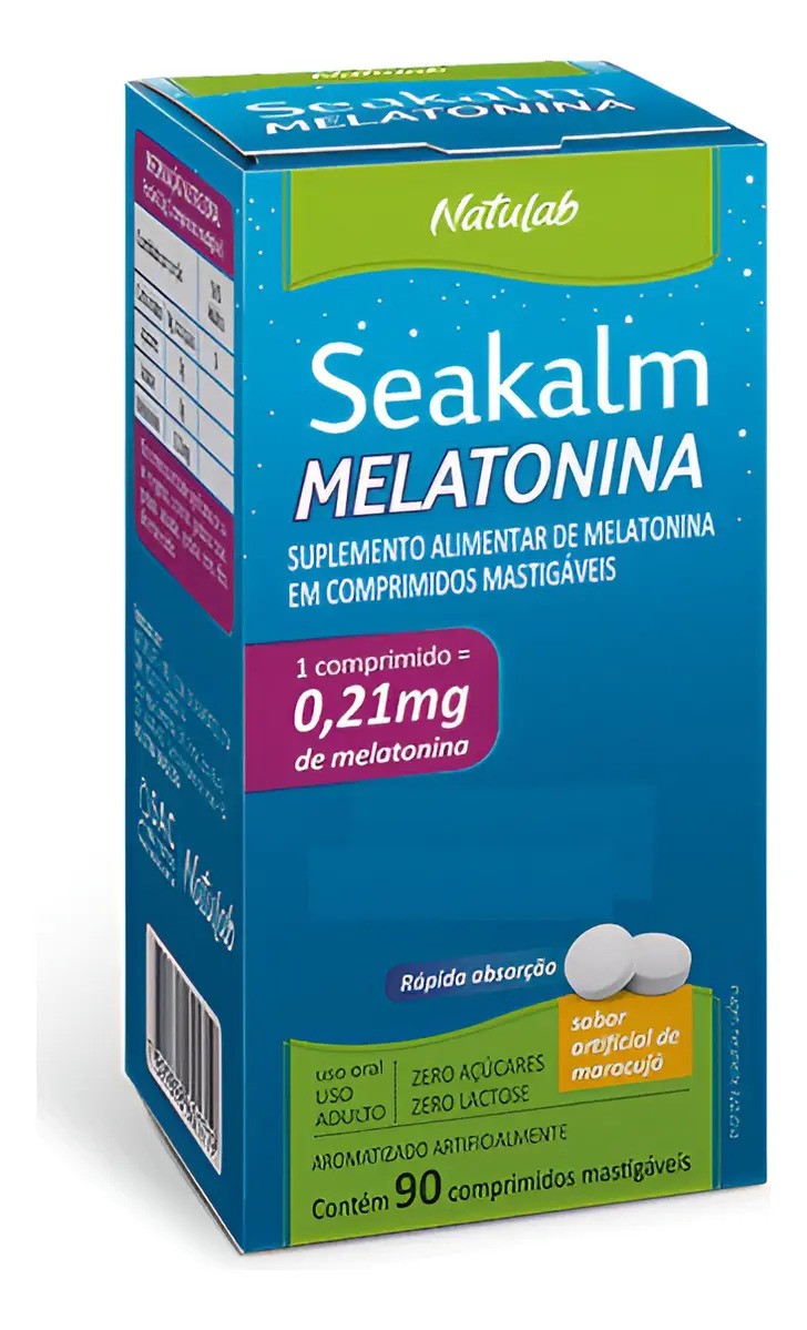 Melatonina Natulab 90 comprimidos sabor Maracujá