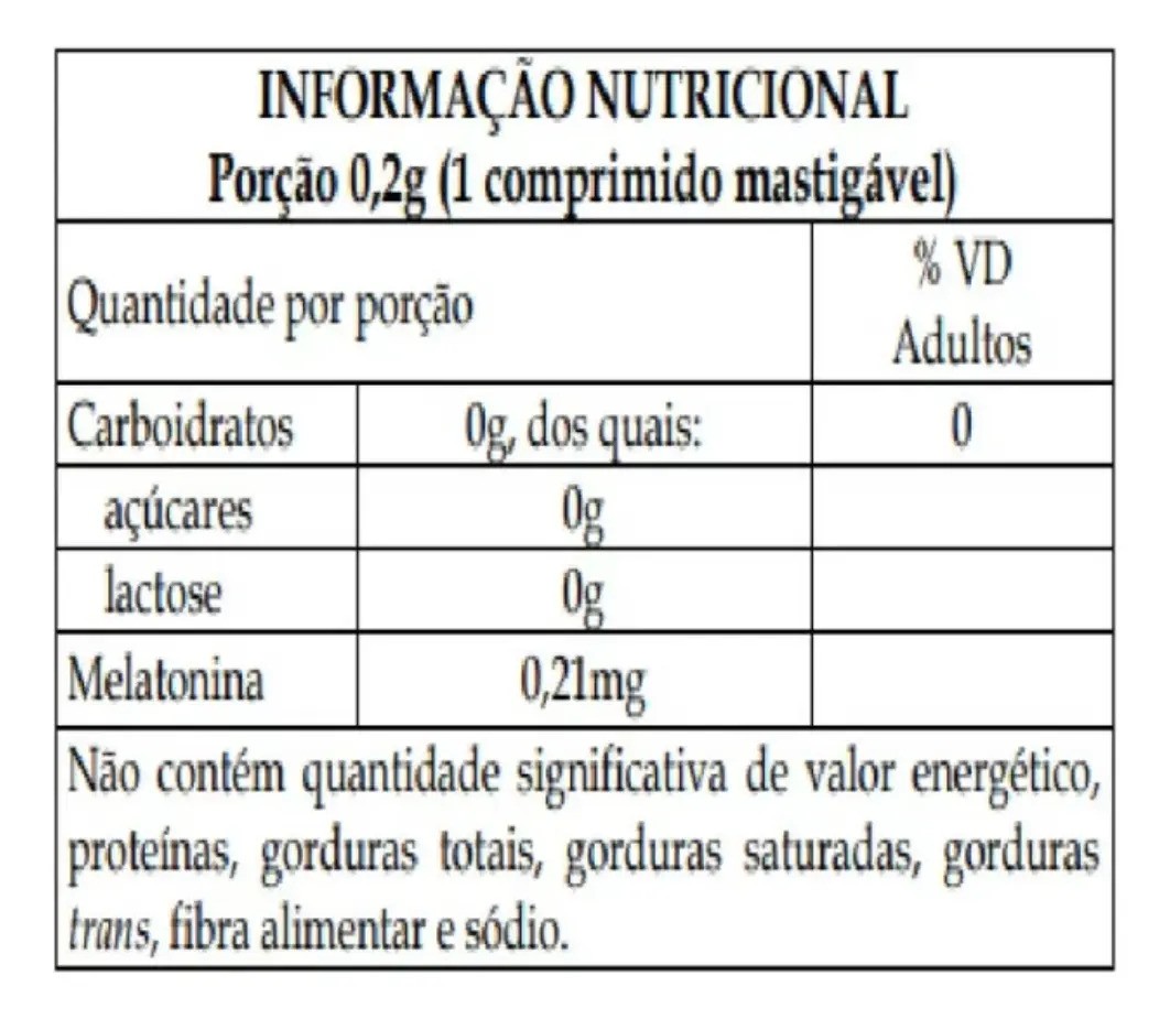 Melatonina Natulab 90 comprimidos sabor Maracujá