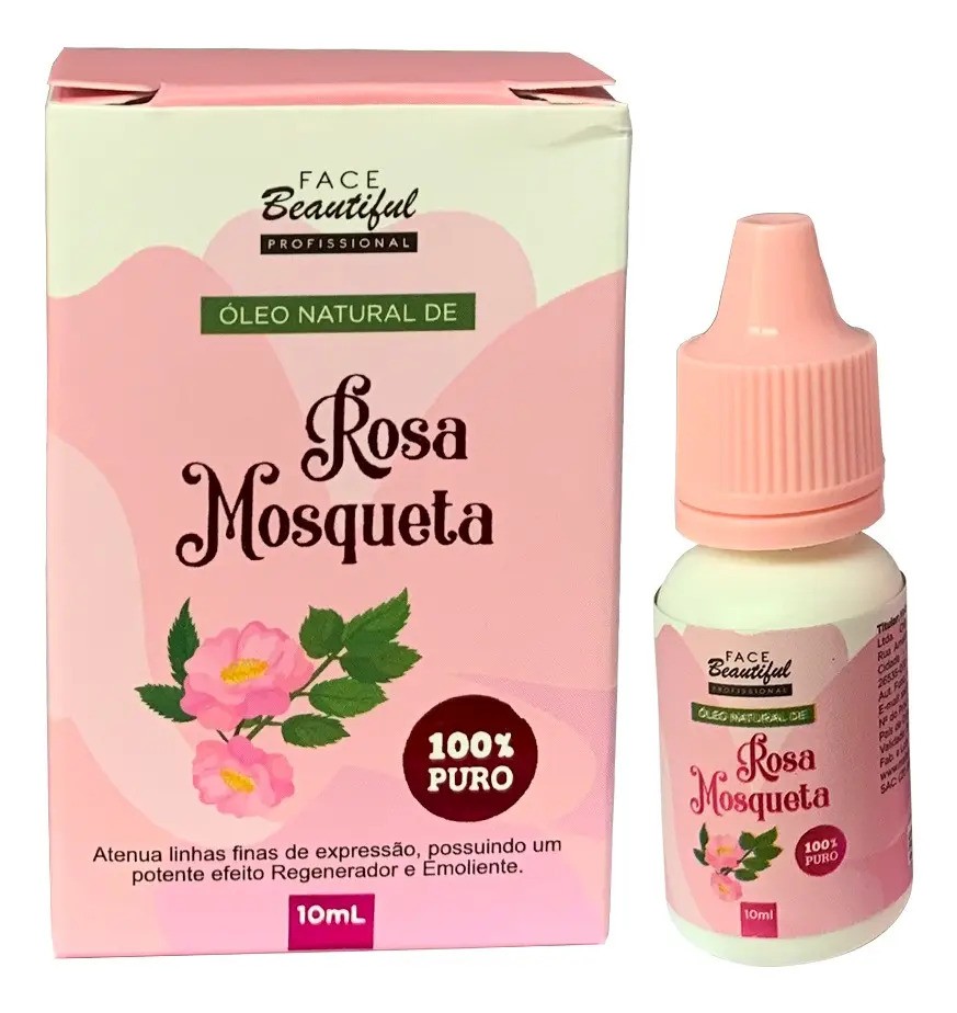 Óleo Puro Rosa Mosqueta Face Beautiful Clareador Manchas 10mL