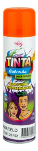 Tinta Colorida Temporária Para Cabelos Aeroflex 150ml Tom Amarelo